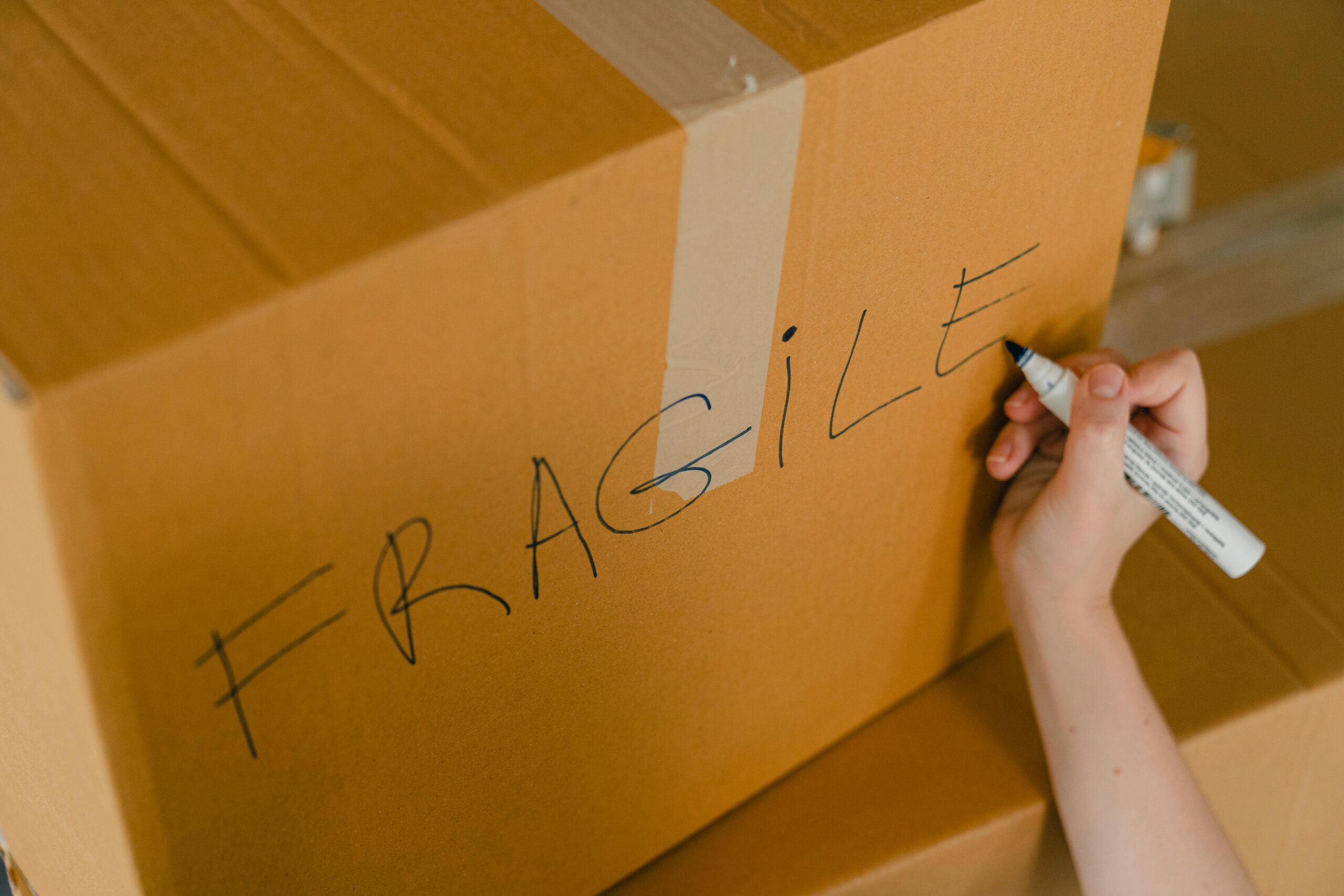 A Ziem Logistics courier ensuring the secure and timely delivery of a time-critical shipment at an international airport, symbolizing speed and reliability.